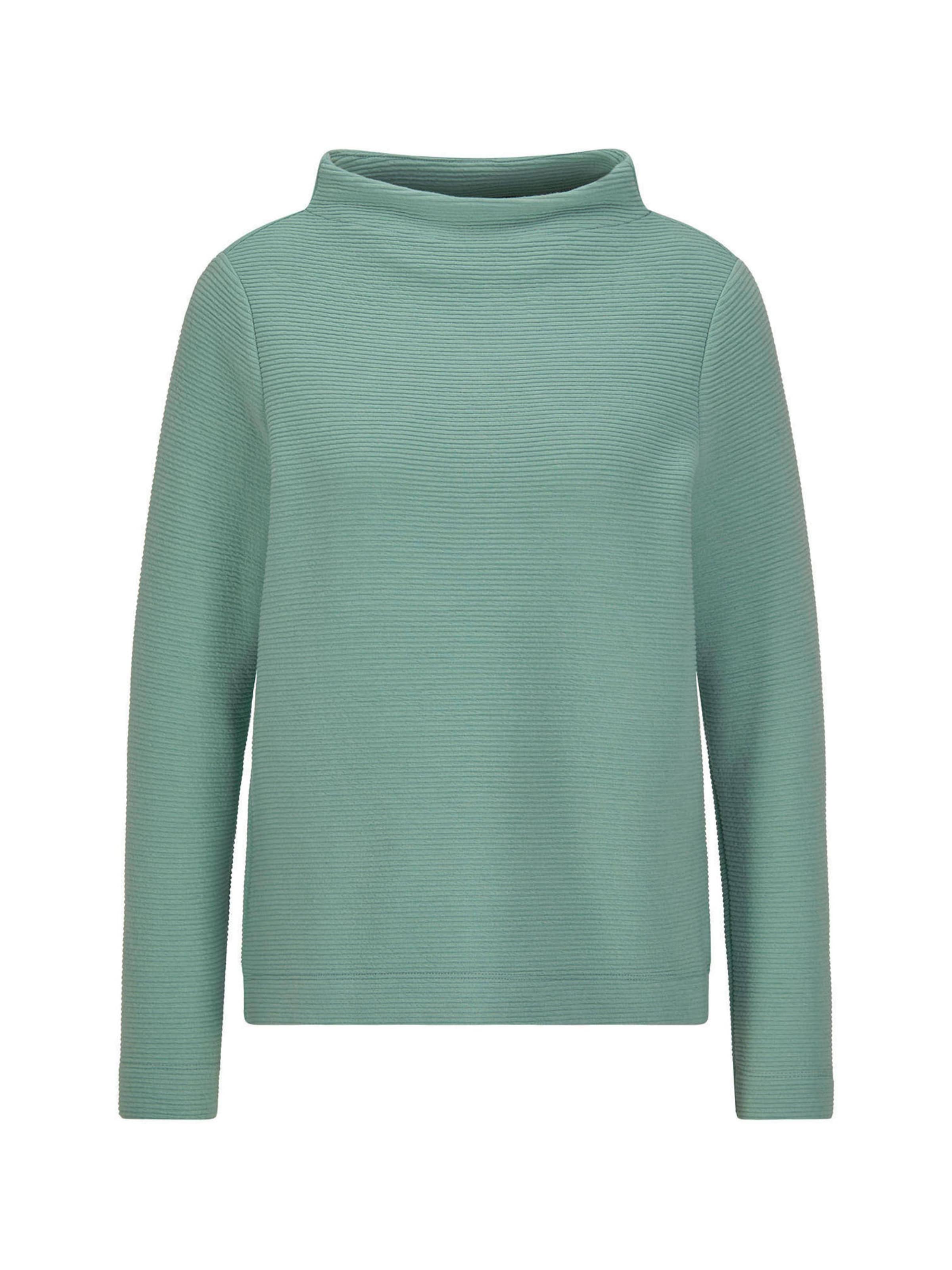 Goldner Sweatshirt in Grün: Vorderseite