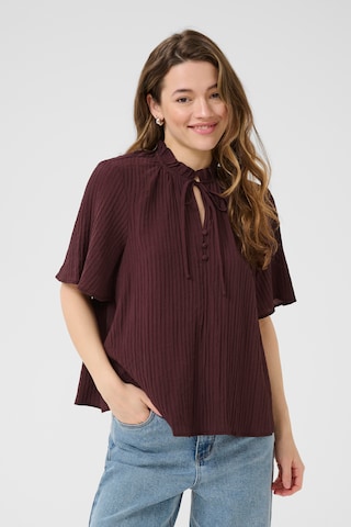 Camicia da donna 'KALianna' di Kaffe in marrone: frontale