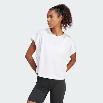 ADIDAS PERFORMANCE Performance Shirt 'Studio' in White: front