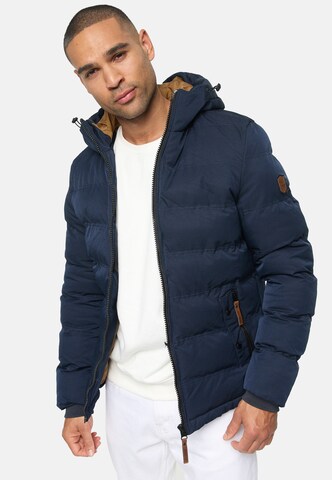 INDICODE JEANS Winterjas in Blauw