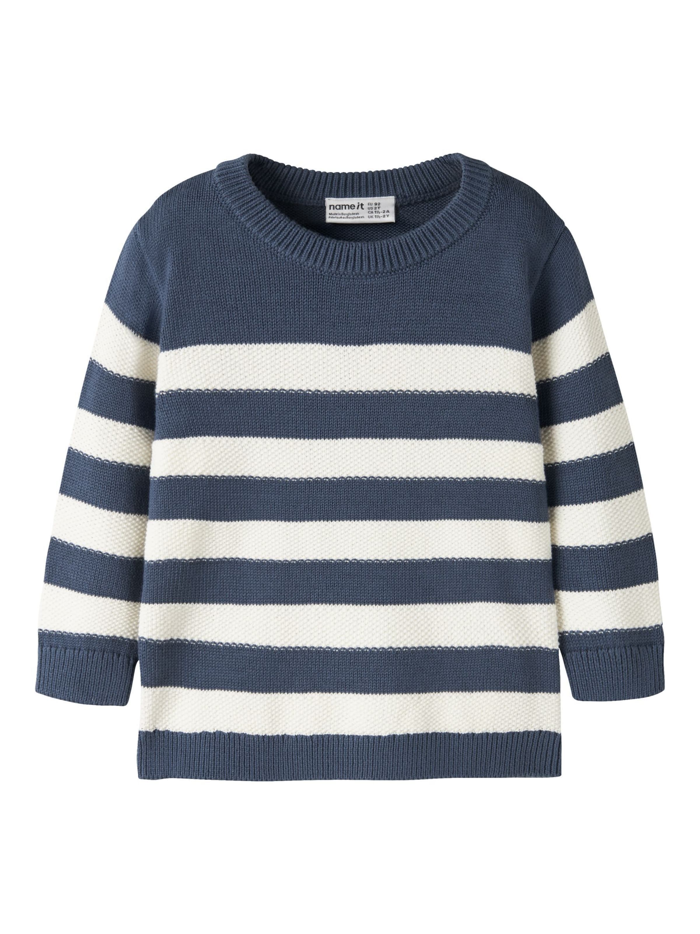 NAME IT Pullover 'NMMLOGAN' i blå: forside