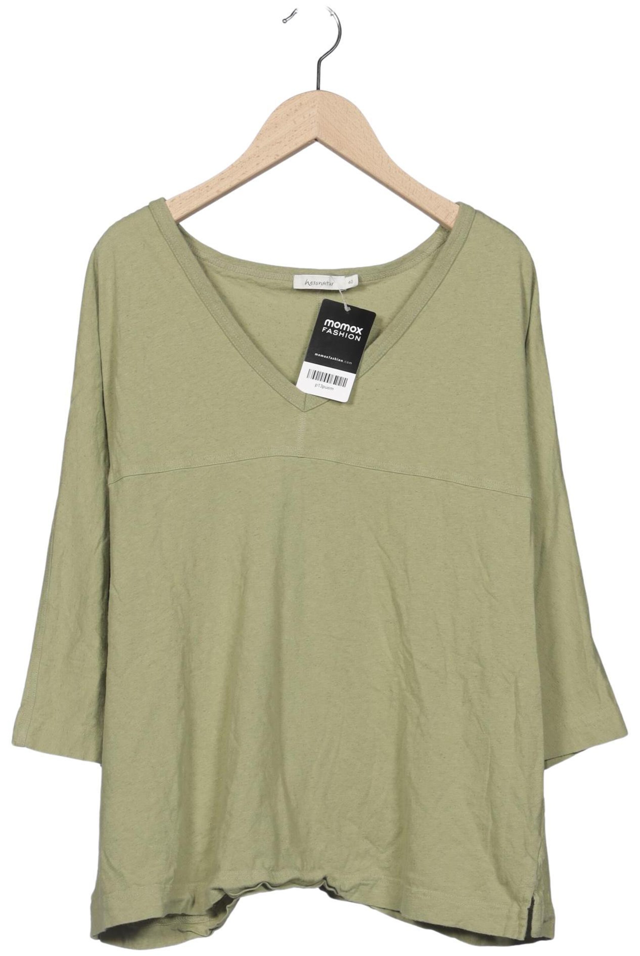 hessnatur Top & Shirt in L in Green: front