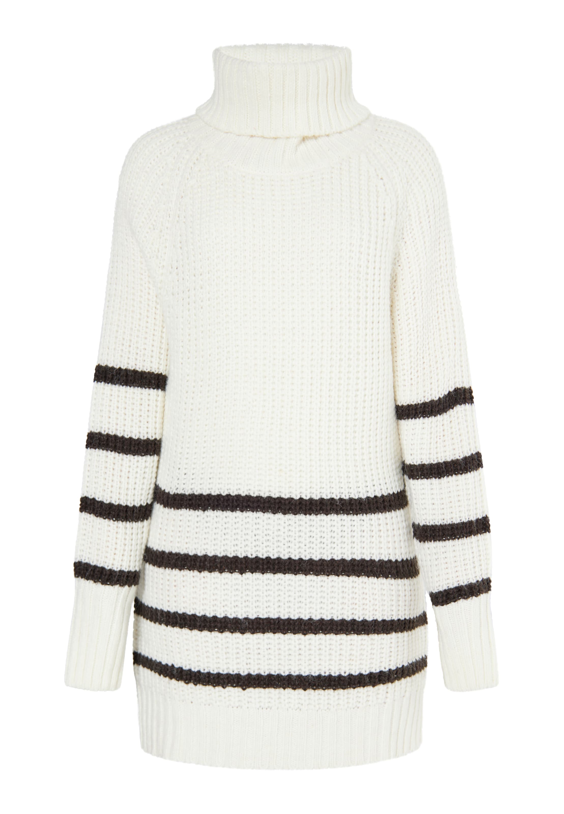 usha BLUE LABEL Sukienka z dzianiny 'Fenia' w kolorze biały: przód