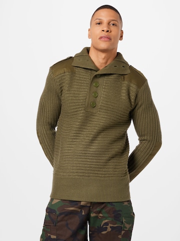 Pull-over 'Alpin' Brandit en vert : devant