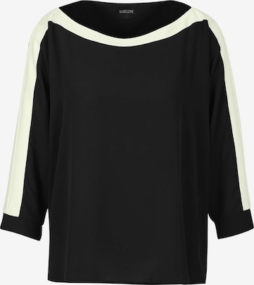 Chemisier MADELEINE en noir : devant