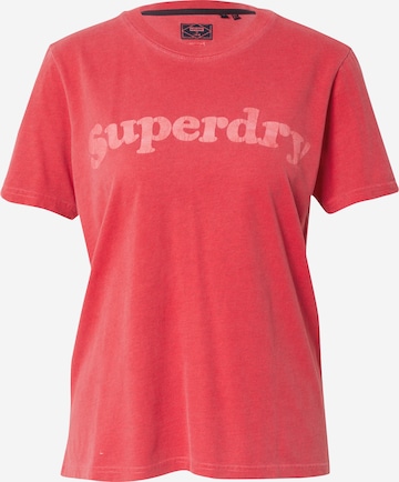 Superdry Тениска 'Vintage' в червено: отпред