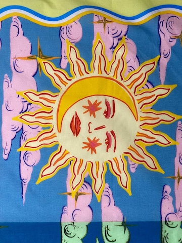 Écharpe 'Quadra Solstice Hotel Maison Madou Bright Chartreuse Cotton Bandana Scarf' Marylène Madou en jaune
