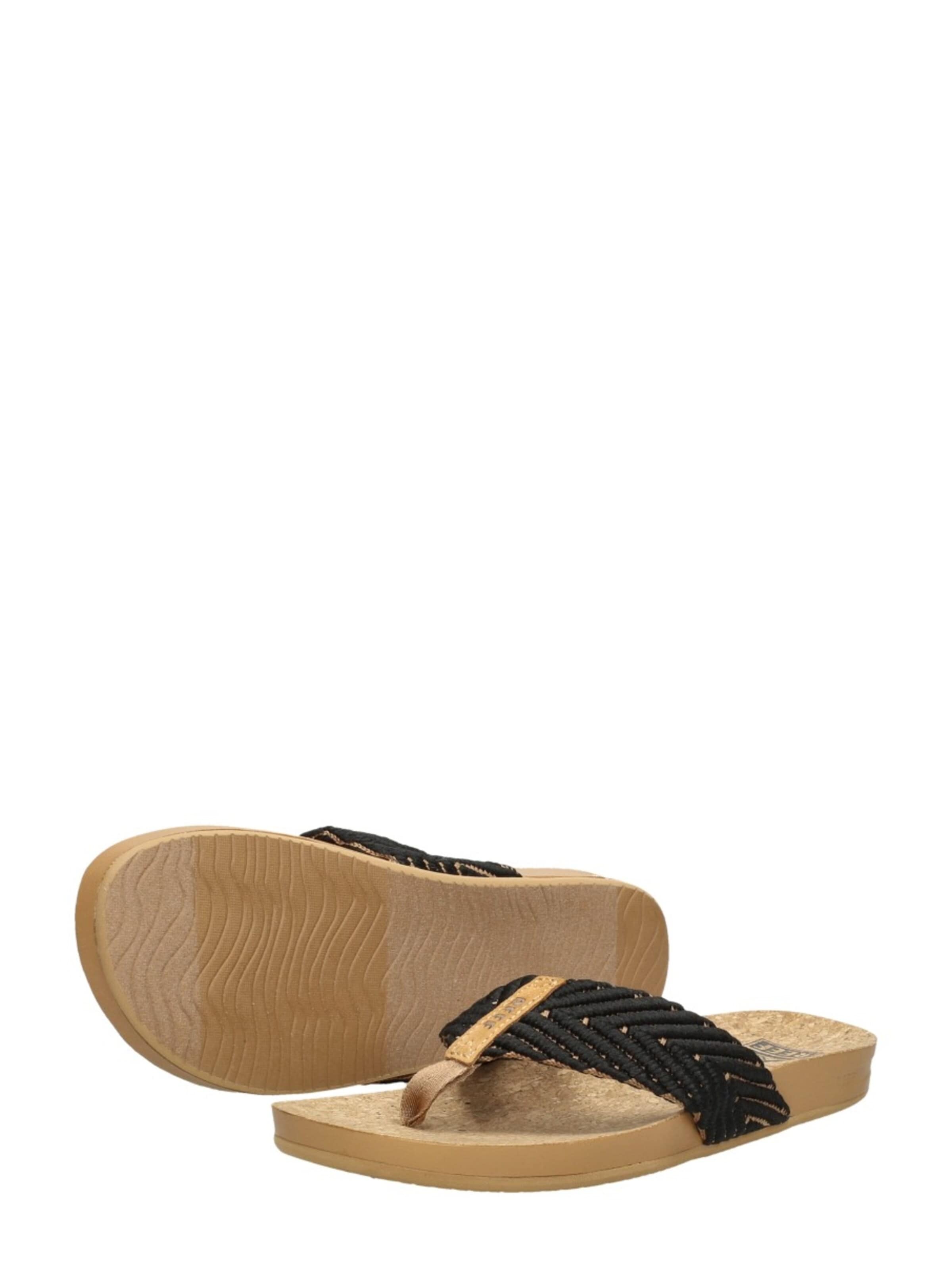REEF Teenslipper 'Cushion Court' in Zwart