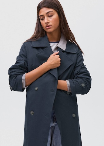 MANGO TEEN Between-Seasons Coat in Blue