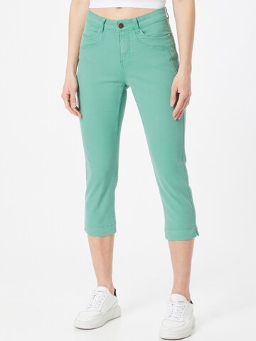 Fransa Slim fit Pants in Green: front