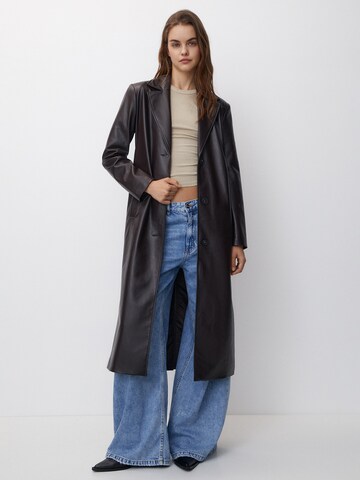 Pull&Bear Between-Seasons Coat in Brown: front