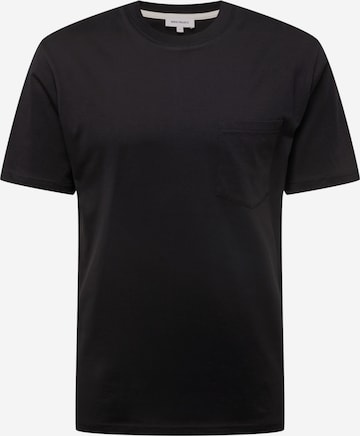 NORSE PROJECTS Shirt 'Johannes' in Zwart: voorkant