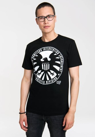 LOGOSHIRT Shirt in Black: front