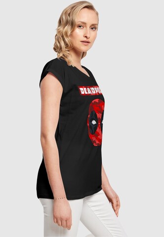 ABSOLUTE CULT Shirt 'Deadpool - Camo Head' in Black