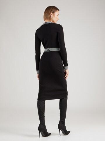 melns Elisabetta Franchi Adīta kleita