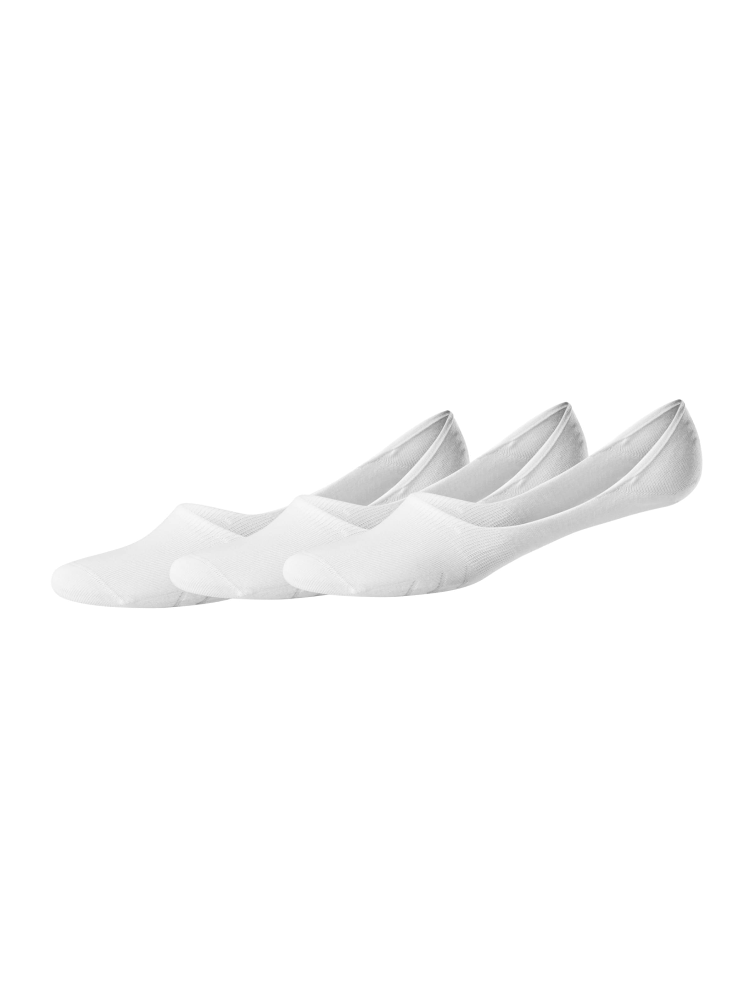 SCHIESSER Ankle Socks ' In-Shoes Long Life Cool ' in White: front