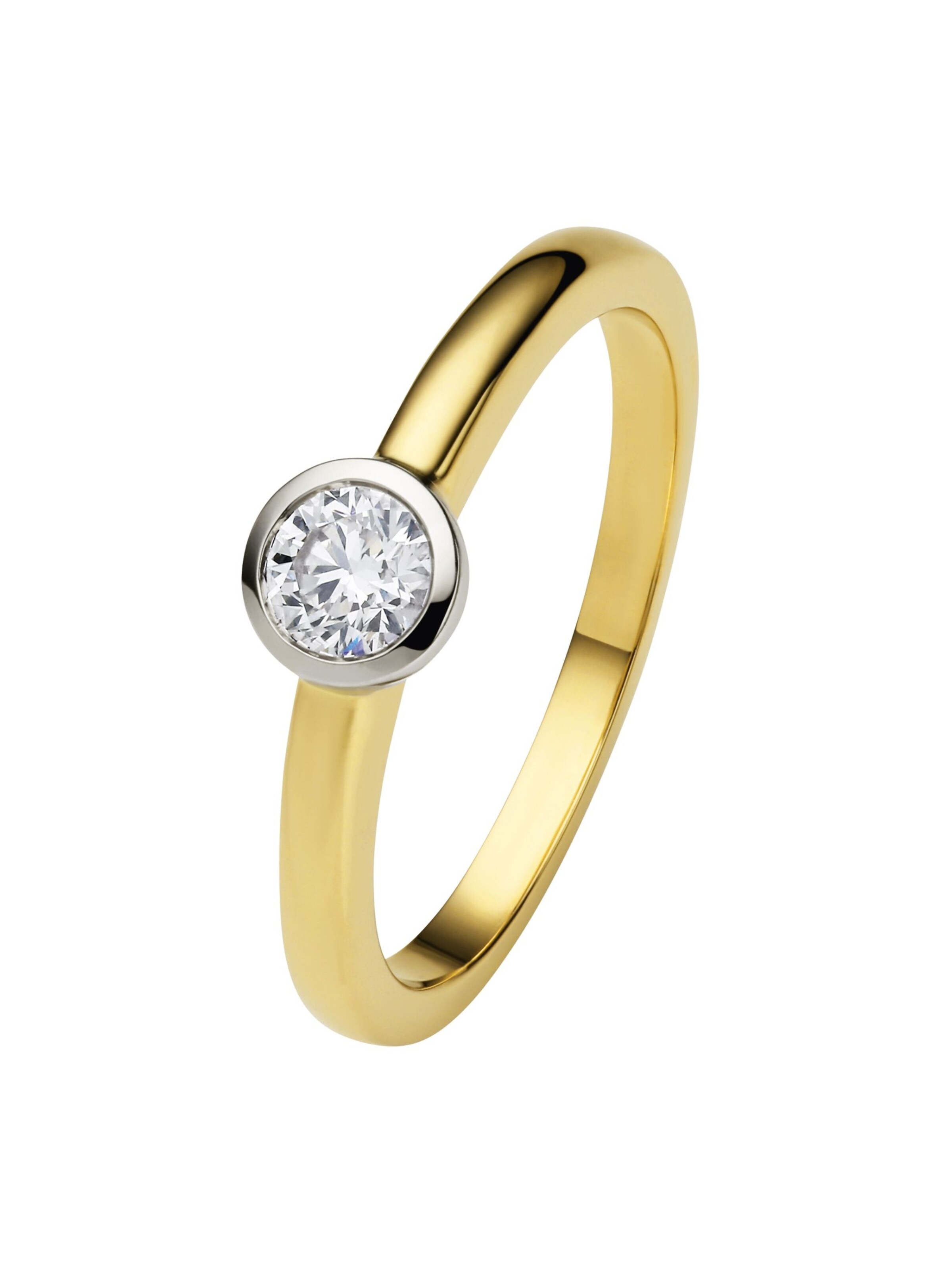 ONE ELEMENT Ring &#x27;Zarge&#x27; in Gold: Vorderseite