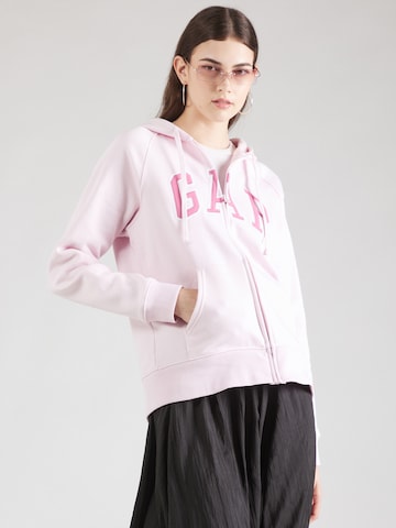 GAP Sweat jacket 'HERITAGE' in Pink: front