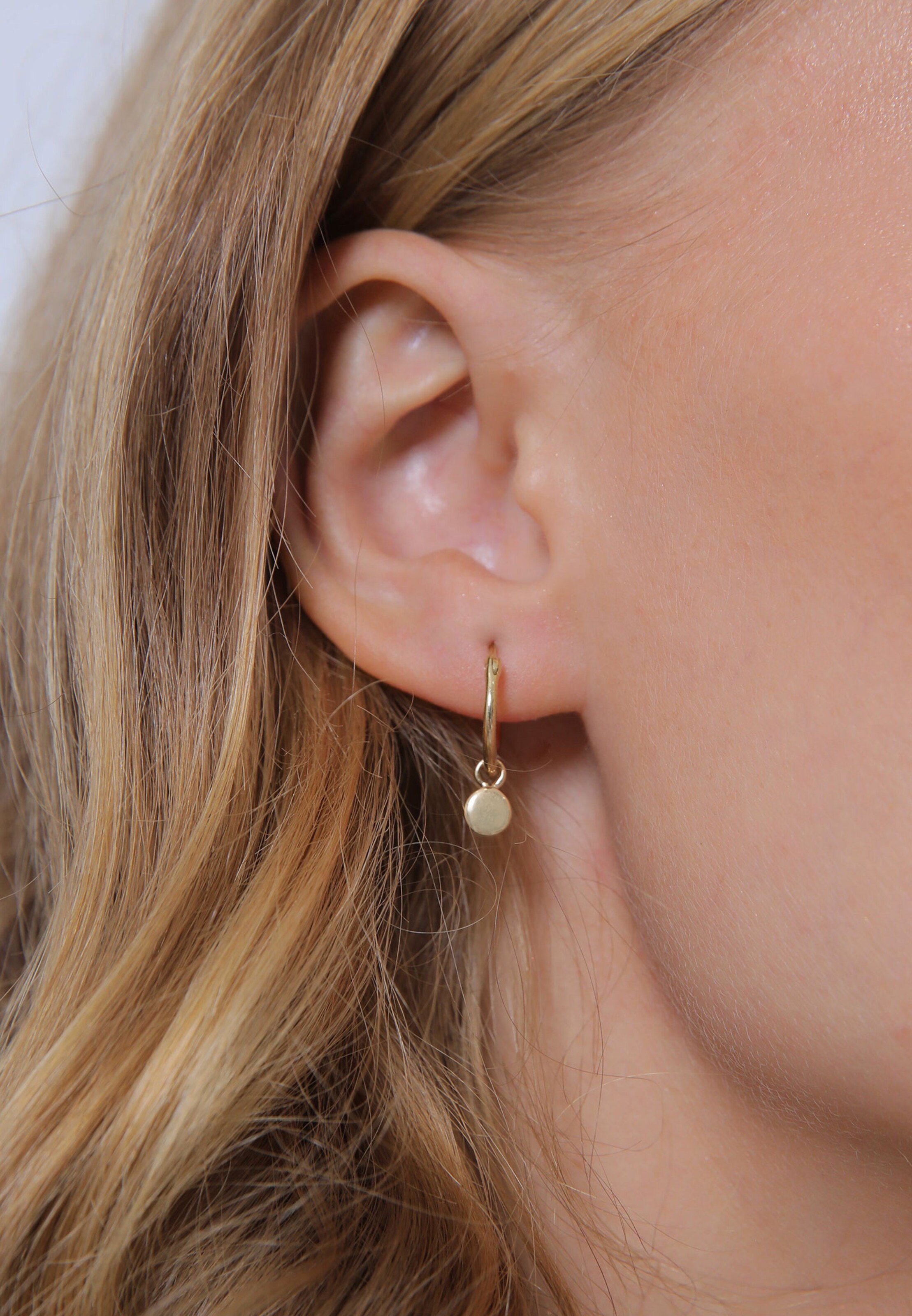 Boucles d'oreilles ELLI en or : devant