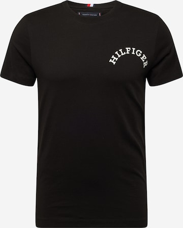 T-Shirt TOMMY HILFIGER en noir : devant