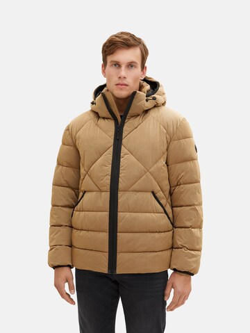 TOM TAILOR Winter Jacket in Brown: front