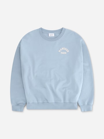 Pull-over 'Paris College Sweater Dusty Blue' Mansour en bleu