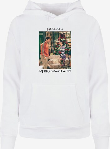 Sweat-shirt 'Friends - Happy Christmas Eve Eve' ABSOLUTE CULT en blanc : devant