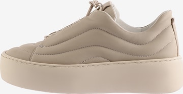 Baskets basses ' PAD ' Högl en beige : devant