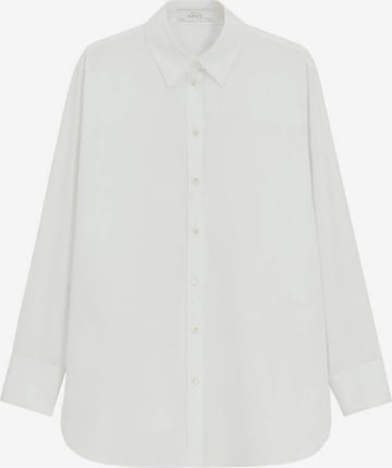 MANGO Blouse 'Just' in Wit: voorkant