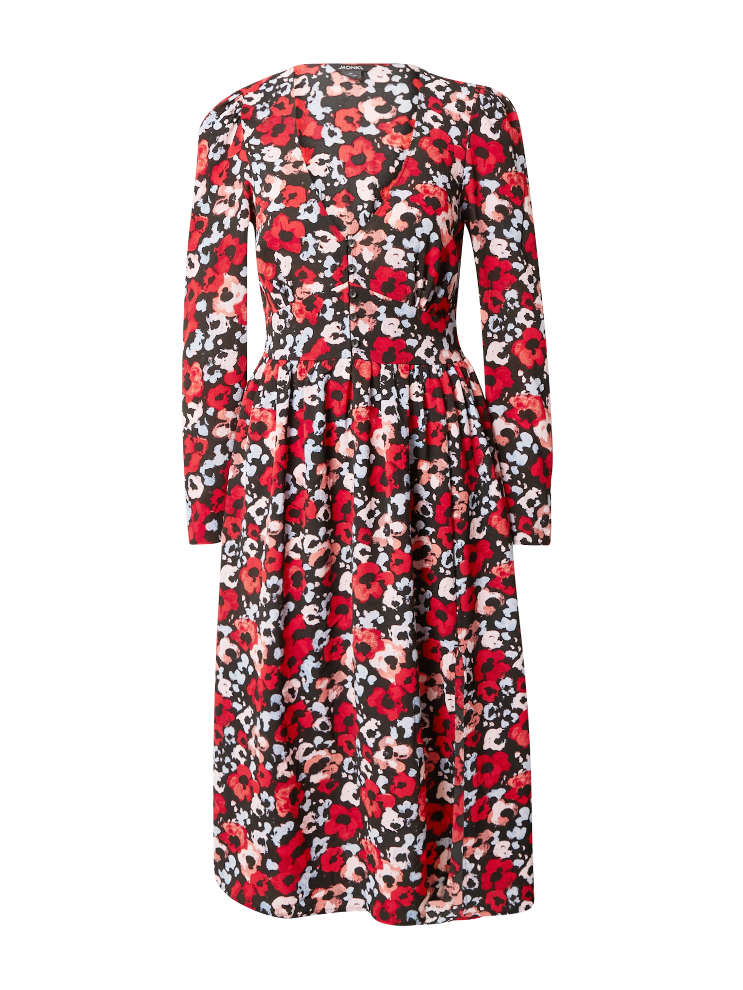 Monki Sukienka w kolorze czerwony: przód