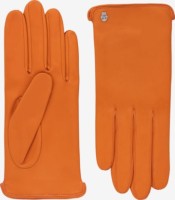 Roeckl Vingerhandschoenen 'New York' in Oranje: voorkant