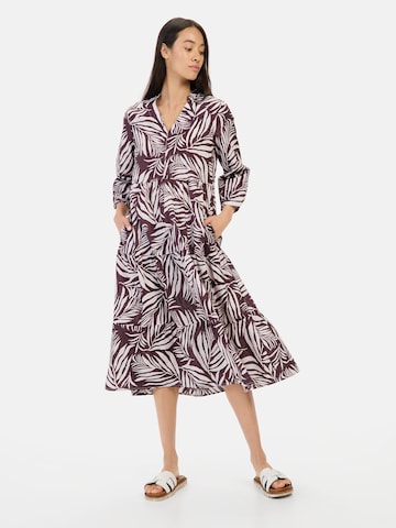 CAMEL ACTIVE Mittellanges Sommerkleid mit Allover-Print in Rot: Vorderseite