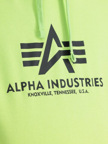 ALPHA INDUSTRIES Μπλούζα φούτερ σε πράσινο