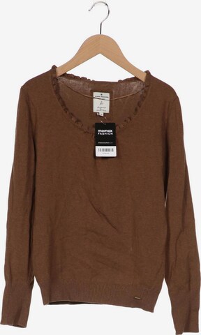 TOM TAILOR Sweater & Cardigan in M in Brown: front