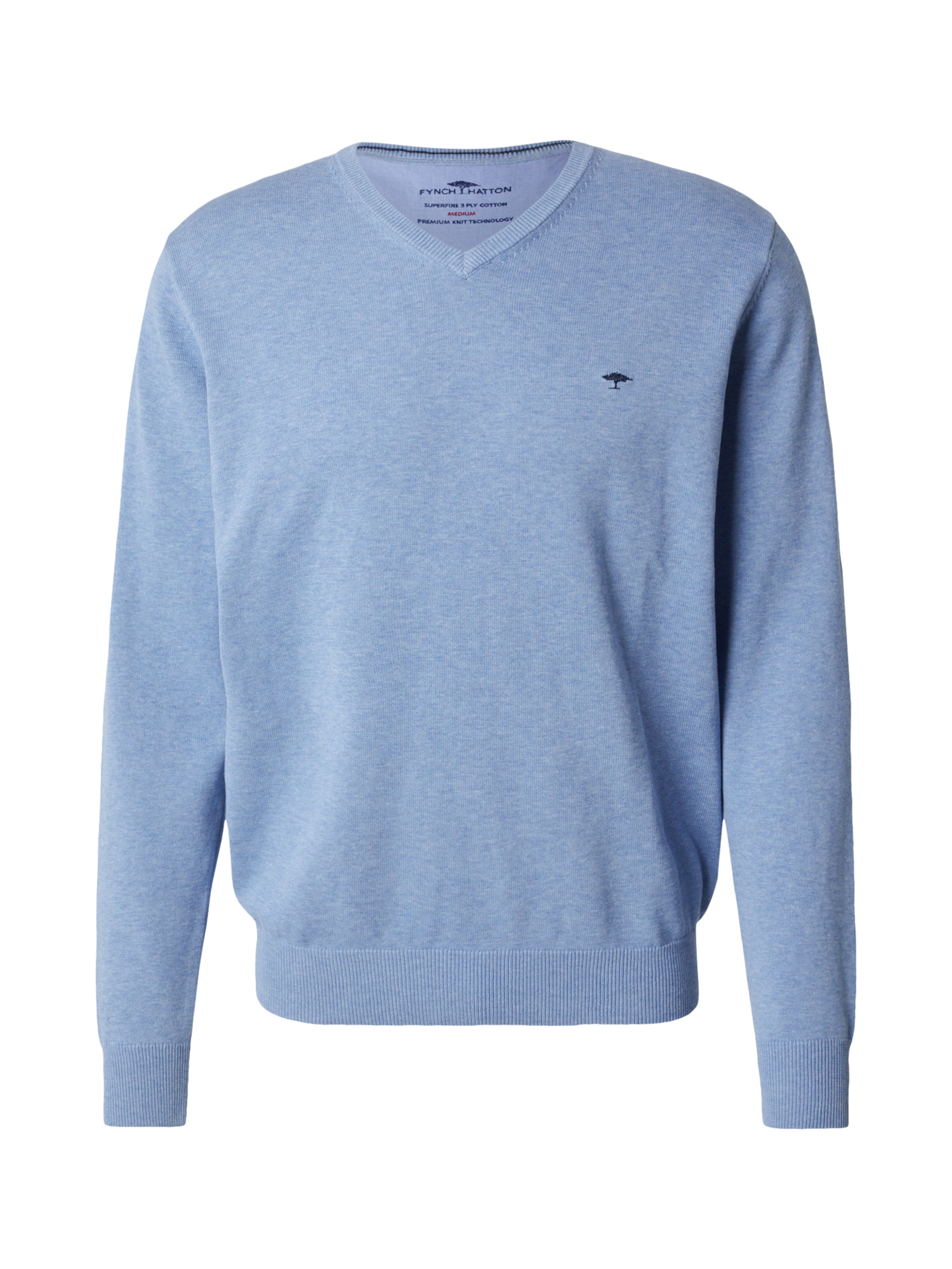 FYNCH-HATTON Sveter - Modrá: predná strana