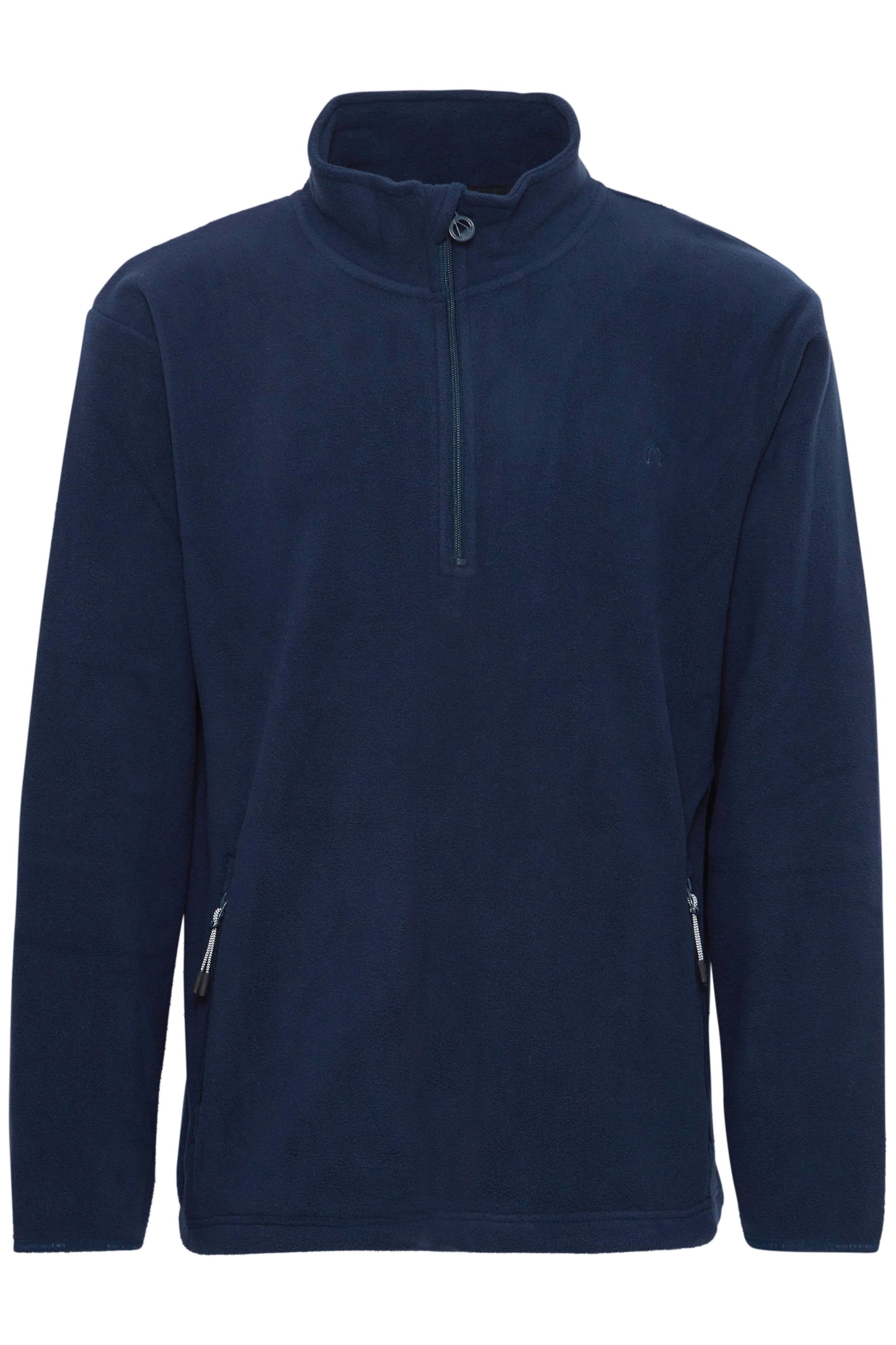 North Bend Fleecepullover 'Cotas' in Blau: Vorderseite