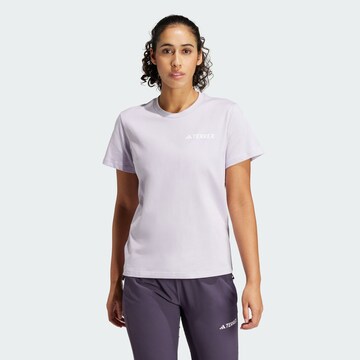 ADIDAS TERREX - Camiseta funcional en lila: frente