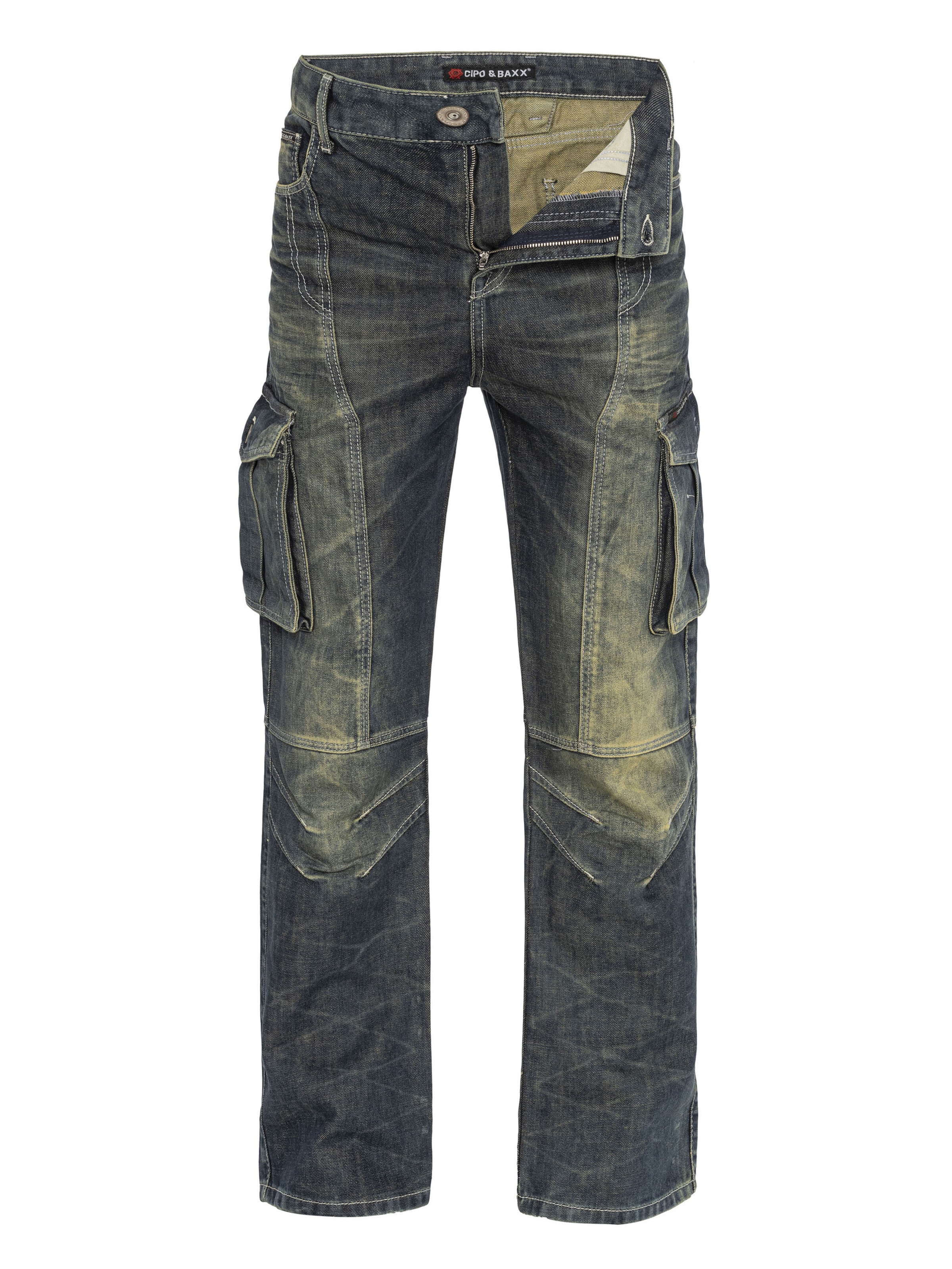 CIPO & BAXX Cargo jeans 'CD897' in 29/32 in Green, Item view