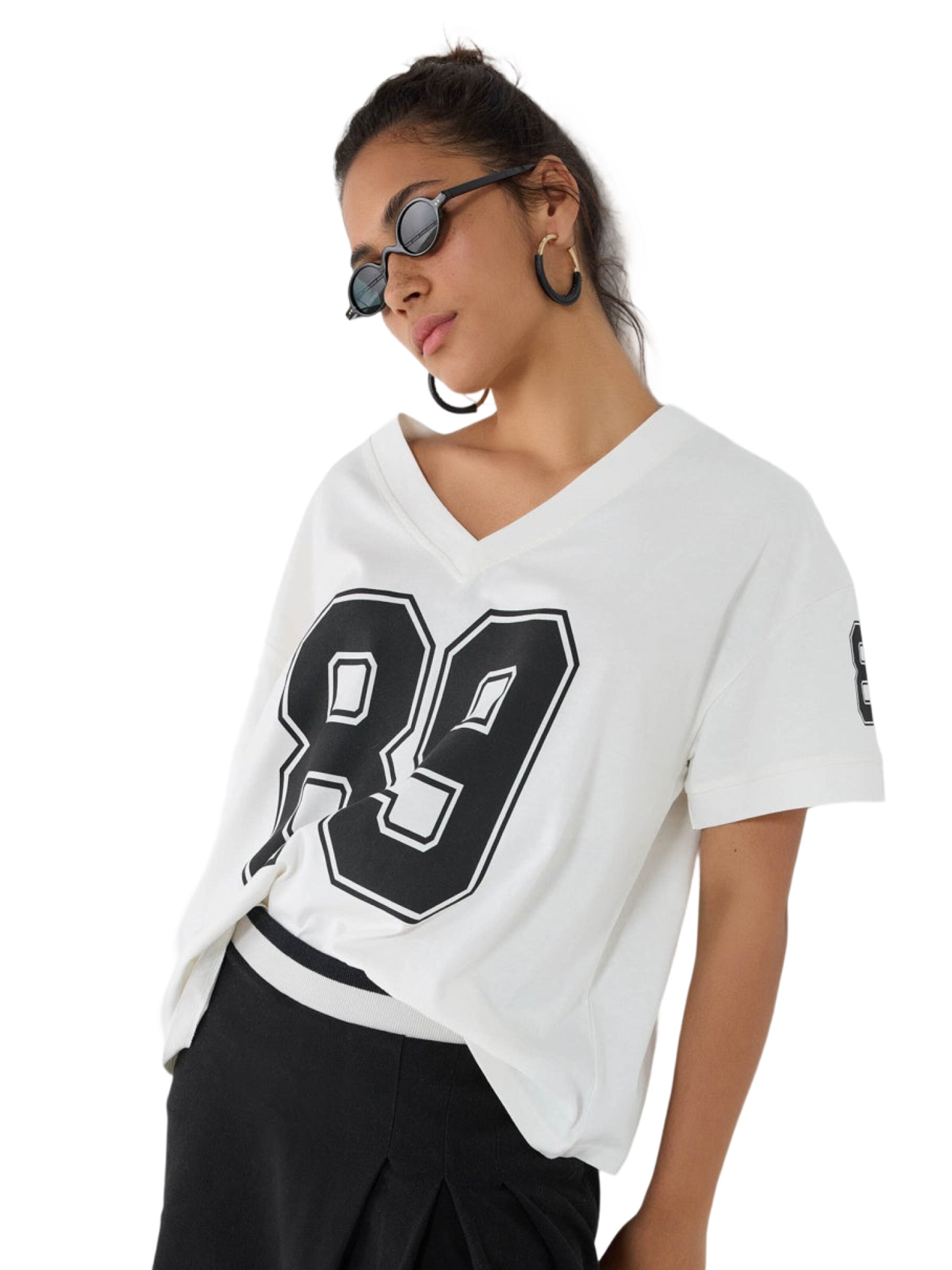 No Matter What Shirt in Wit: voorkant