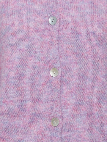 ICHI Knit Cardigan 'DAISIE' in Purple