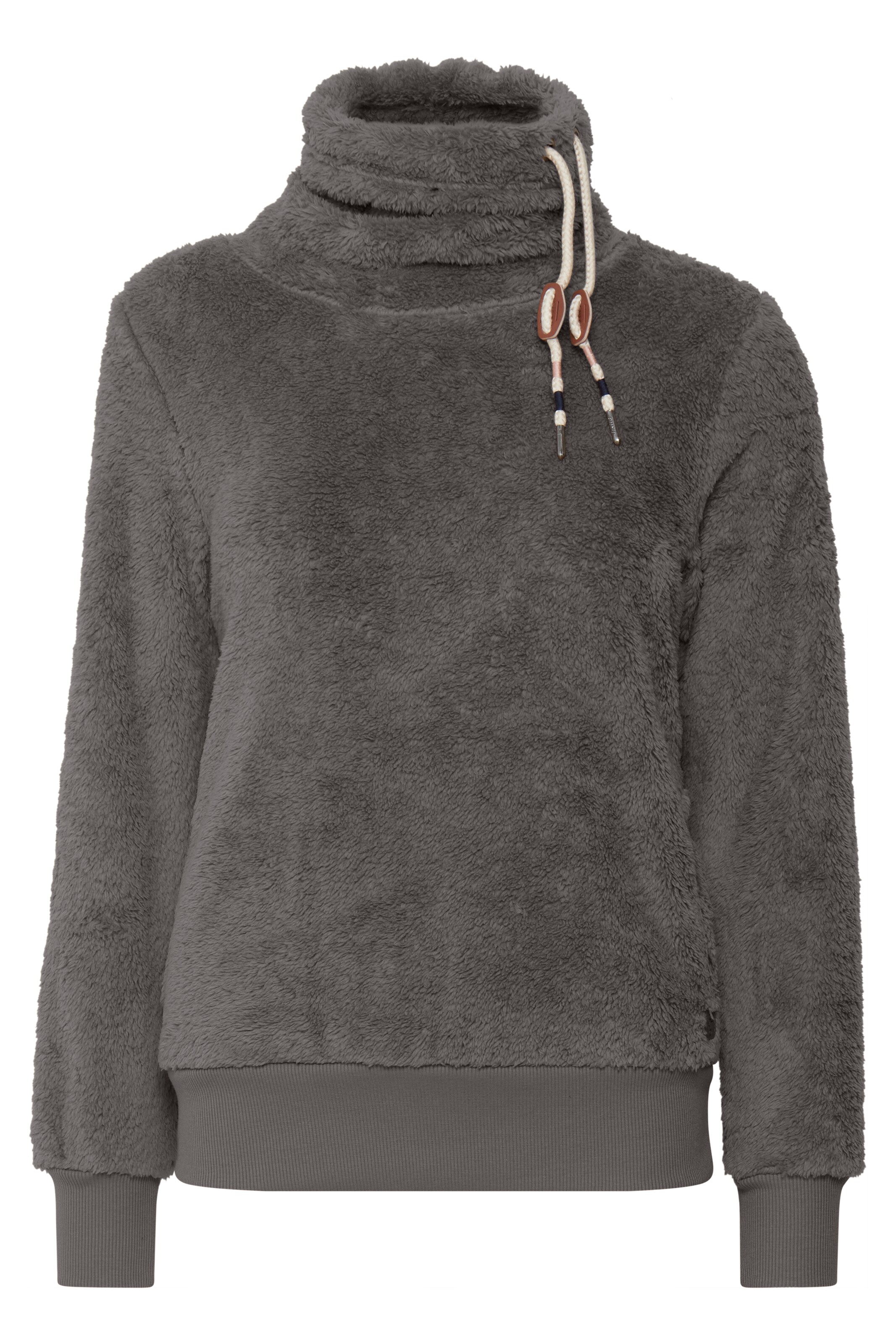 Oxmo Pullover 'ANNIKI' in Grau: Vorderseite