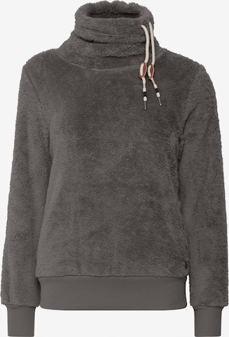 Oxmo Fleecepullover 'ANNIKI' in Grau: predná strana