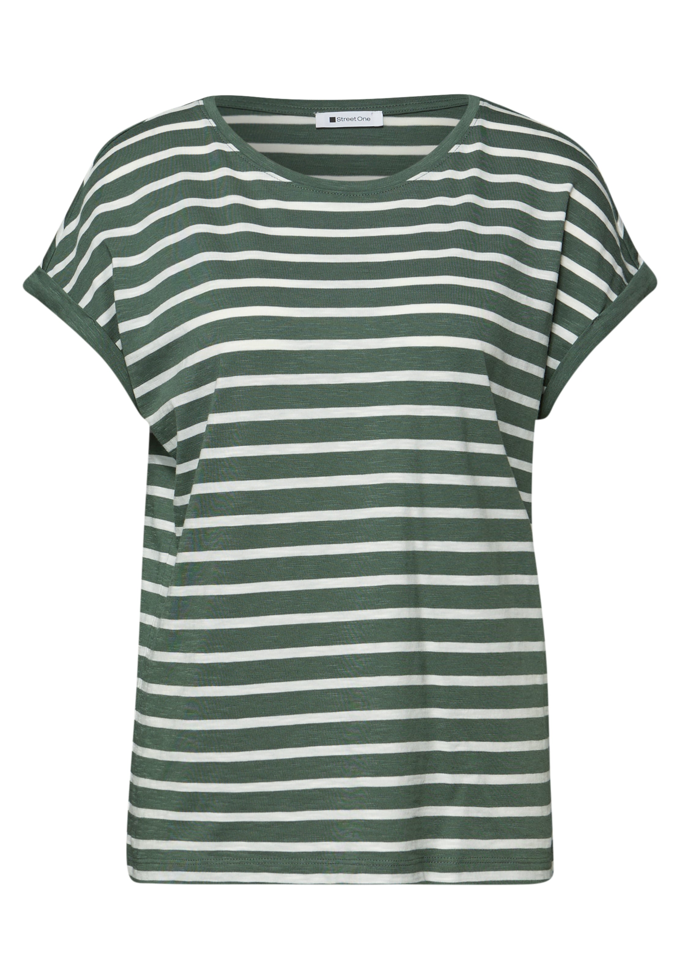 T-shirt STREET ONE en vert : devant