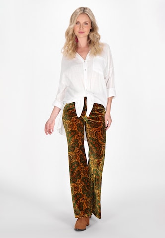 évasé Pantalon usha FESTIVAL en jaune