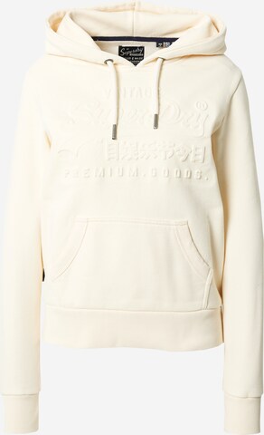 Sweat-shirt Superdry en blanc : devant