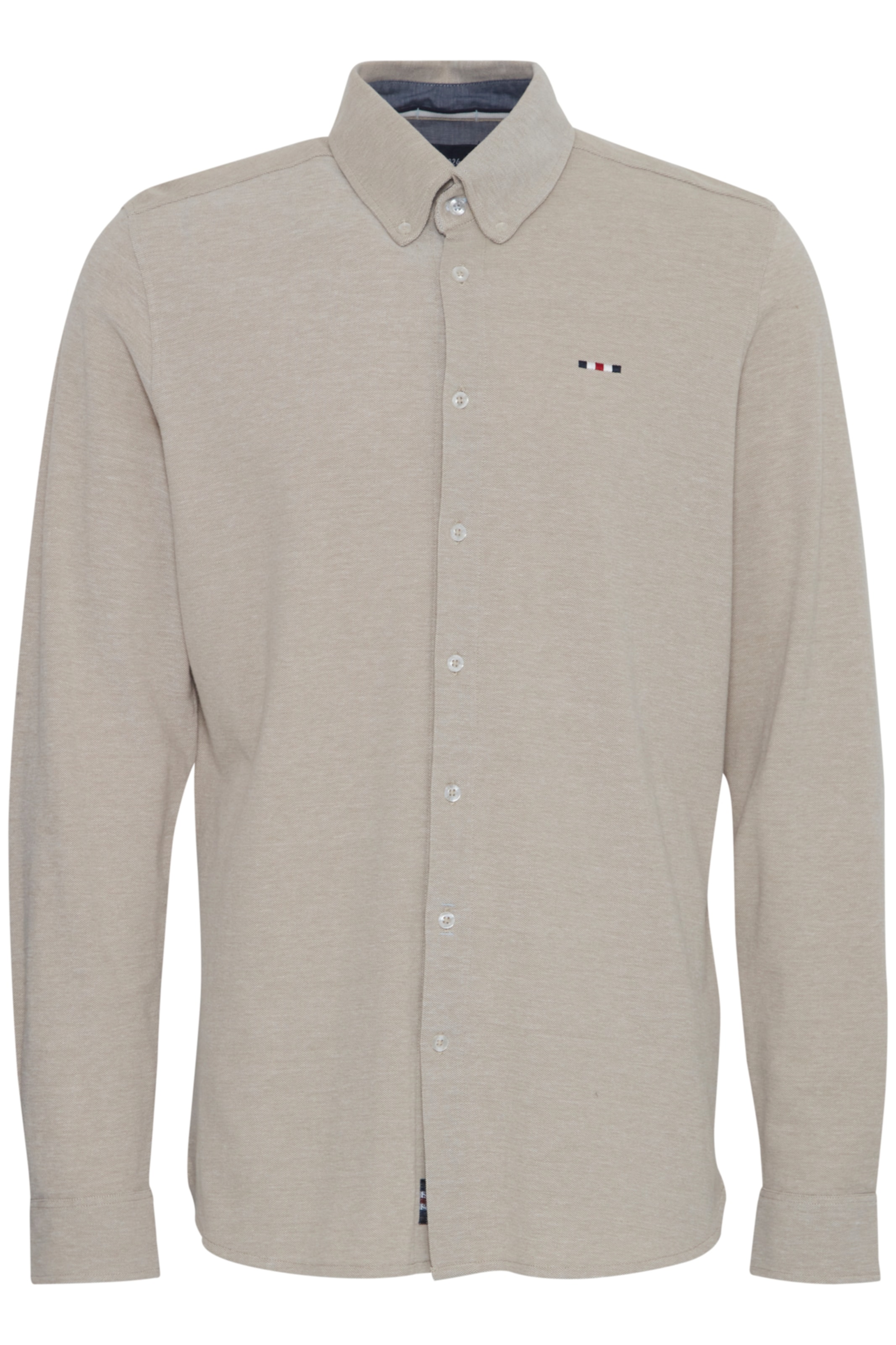 FQ1924 Regular fit Overhemd 'Steven' in Beige: voorkant