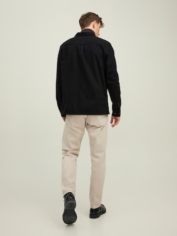 JACK & JONES Comfort fit Overhemd 'Jay' in Zwart