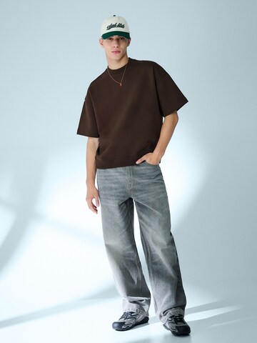 Bershka Bluzka sportowa w kolorze brązowy