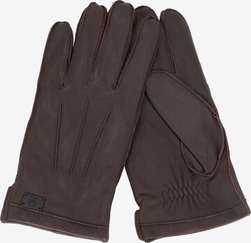 STRELLSON Full Finger Gloves in Brown