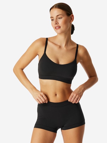 SCHIESSER Bustier BH Bustier 'Unique Cotton' in Schwarz